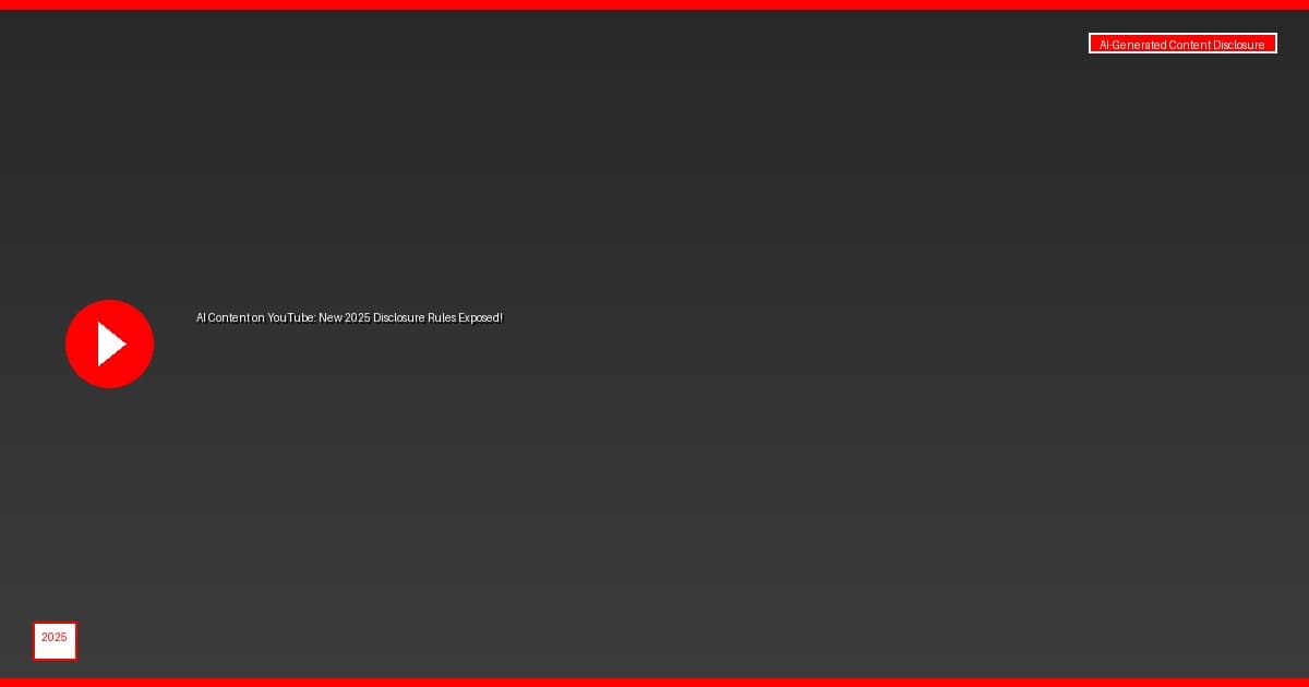 AI Content on YouTube: New 2025 Disclosure Rules Exposed!