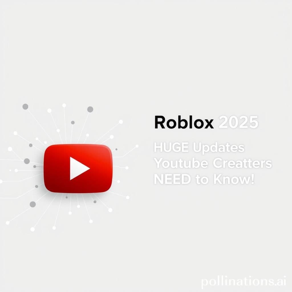 Roblox 2025: HUGE Updates YouTube Creators NEED to Know!